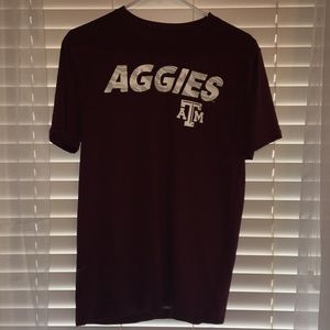SMALL MAROON TEXAS A&M ADIDAS SHIRT